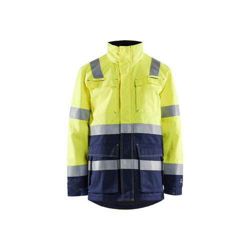 Parka Hiver Retardant Flamme En Jaune Fluo L