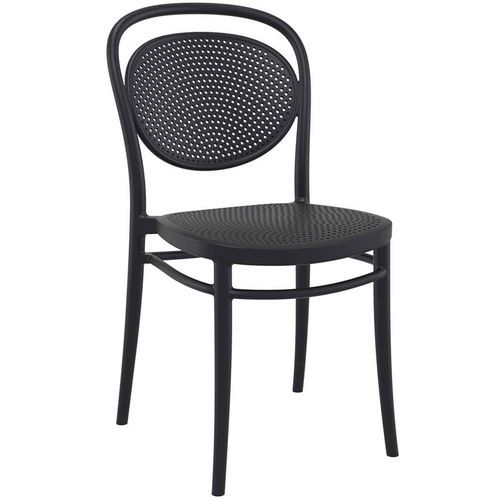 Chaise Extérieure - Polypropylène - Noir - Marcel
