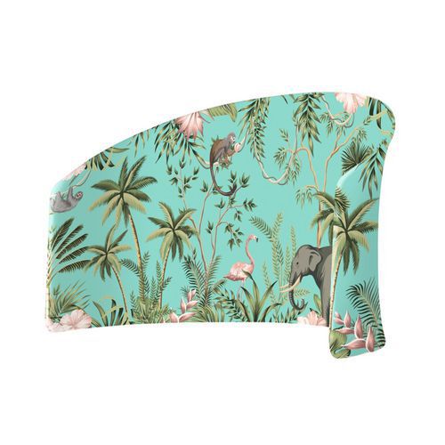 Cloison Lune En Tissu Coin Enfants Animaux Tropicaux