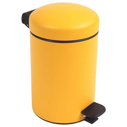 Poubelle Pour Sanitaire De Salle De Bain Bohème 3 L - Jaune Foncé