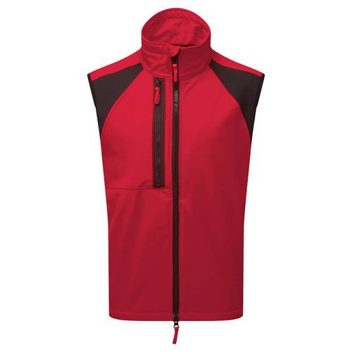 Gilet De Travail Softshell Wx2 Cd876 Rouge Foncé S