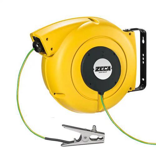 Zeca - Enrouleur de câble Atex CR7K - 10m, 10mm², 1 prise - Jaune, Sécurité ATEX