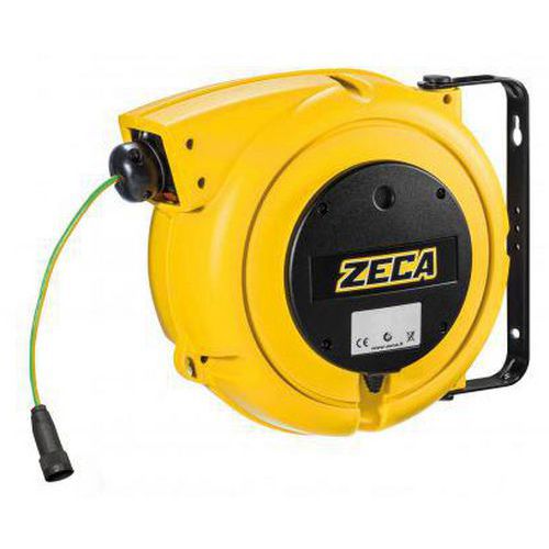 Zeca - Enrouleur de câble Atex CR7K - 10m, 4mm², 3 prises - Jaune, Sécurité ATEX