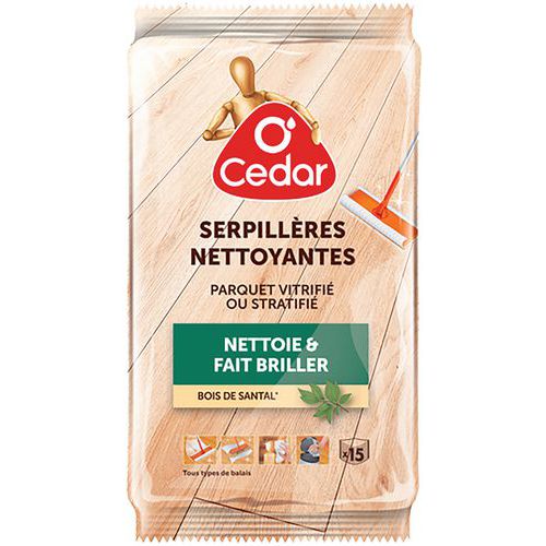 Serpillières à Parquet Vitrifié Et Stratifié En Pack De 15