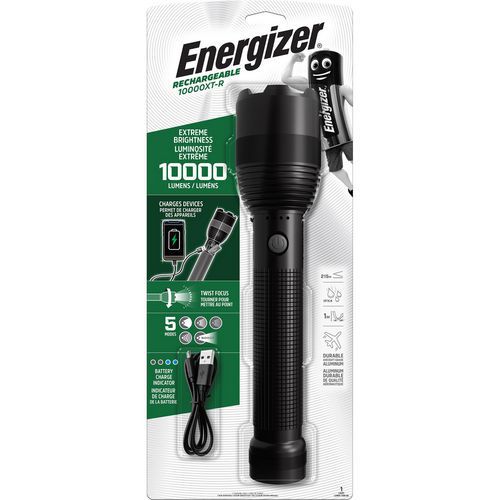 Energizer - Lampe Torche Tactique 10000 Lumens - 8h Autonomie - Portée 215m - Ultra-Puissante