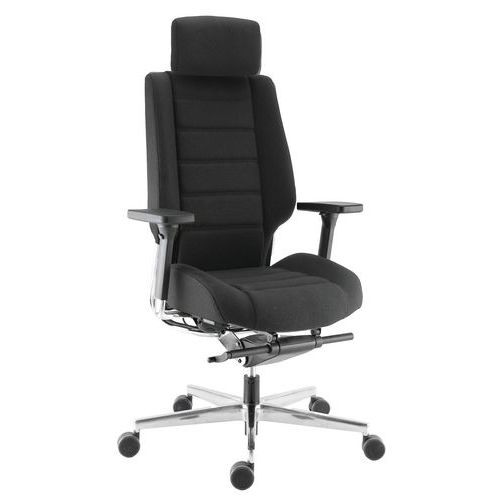 Sokoa - Fauteuil AZKAR 24/24h Noir - Charge Max 160kg - 92% Recyclé - M1