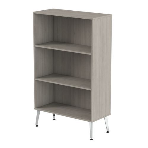 MBA - Rangement haut ouvert Teni - Chêne gris 120 cm - 160 cm Hauteur - Éco-responsable