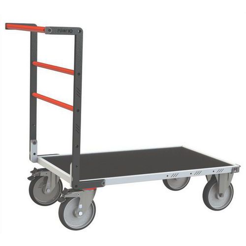 Fimm - Chariot à dossier fixe 600kg plateau bois 1000x600mm - Roulettes 200mm TPE - Livré monté - Recyclable