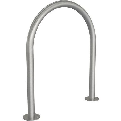 Schake - Arceau rond à cheviller en acier inox - 650mm - Gris - Voirie