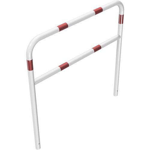 Arceau Avec Barre Transversale À Bétonner-blanc/rouge-1200mm