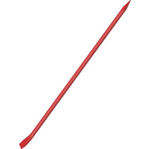 Schake - Barre à mine 1,50 m Rouge - Usage Chantier - Robuste et Durable