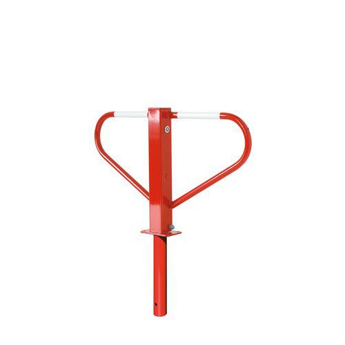 Barrière Avec Blocage Automatique À Bétonner-rouge