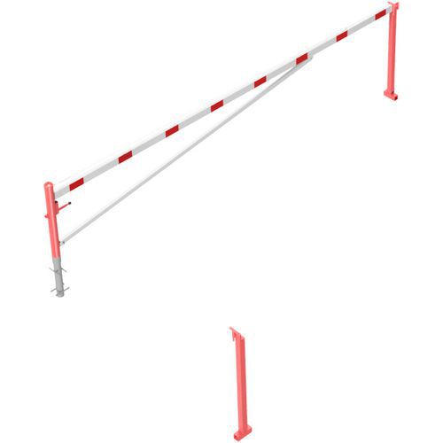 Barrière Pivotante Avec Traverse À Bétonner Cadenas-5500mm