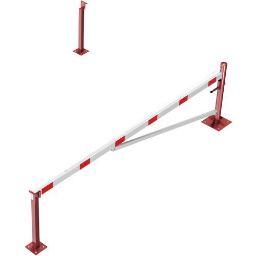Barrière Pivotante Avec Traverse À Cheviller Cadenas-4000mm