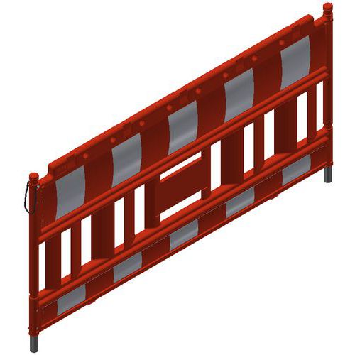 Barrière Euro2 type Nox orange sans adaptateurs pour lampes - Schake