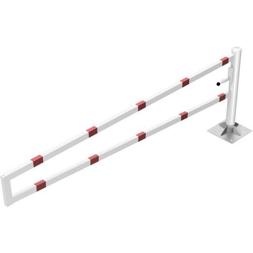 Barrière-porte Pivotante À Cheviller Pour Cadenas - 3000 Mm