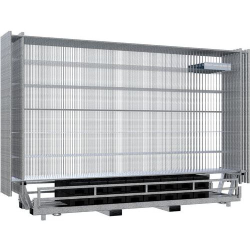 Kit De Clôture Mobile De Chantier Avec Palette Twin