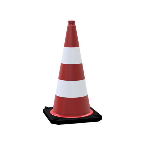 Schake - Cône de guidage TL réfléchissant - 750mm - Chantier - Rouge/blanc