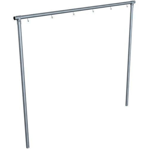 Étendoire À Linge - 3000 Mm - 6 Crochets - Ø 60 Mm