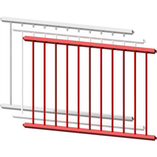 Panneauclôture Galvanisé - Espace Axial - 1500 Mm - Rouge