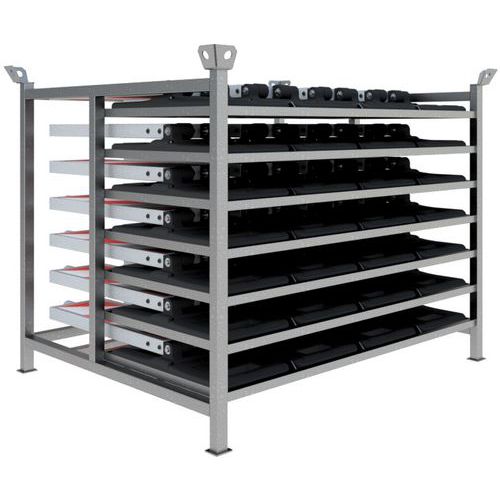 Palette Métallique De Stockage Et Transport Pour Balises Pliante