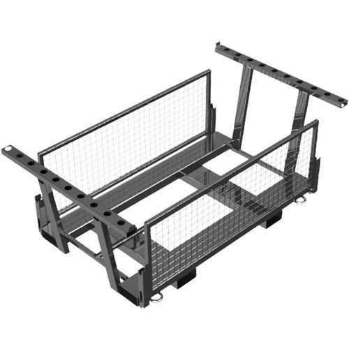 Schake - Palette Twin pour barrières et socles - Noir - Extérieur - Chantier - 1190x2045mm