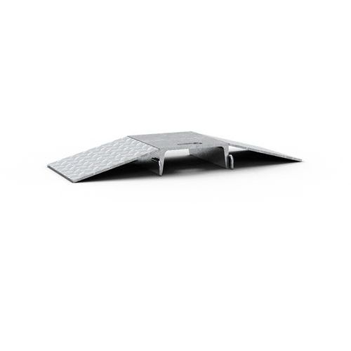 Schake - Passage pour câbles/tuyaux galvanisé - 0.85m x 300mm x 90mm - Charge 40T - Argent