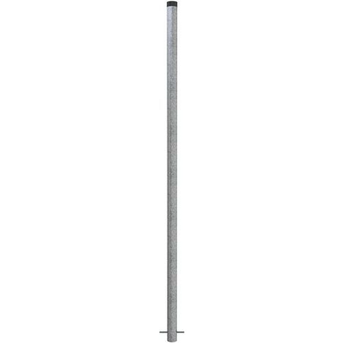 Schake - Poteau à panneaux acier Gris - Ø 60 mm x 3000 mm - Robuste et Durable