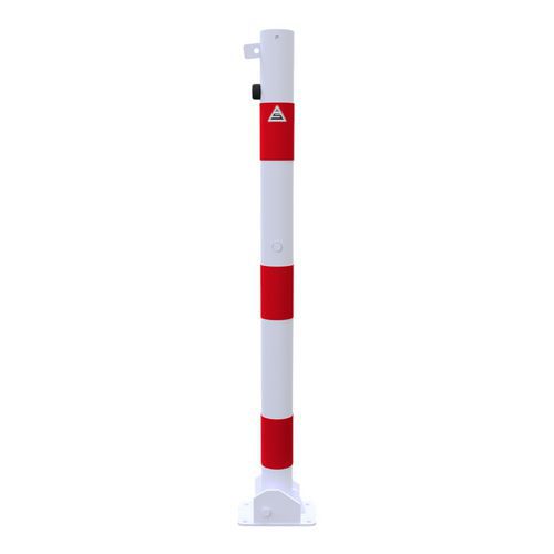 Poteau Rabattable Cadenas À Cheviller Avec Platine-ø60x25mm