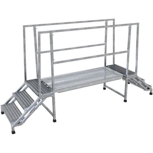 Kit De Marches Accès Avec Système De Madriers - 1 M