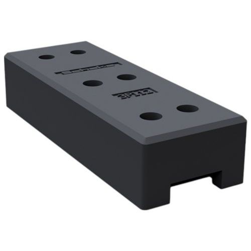 Socle Clôture Mobile Recyclée Avec 6 Alésages-700 X 160mm