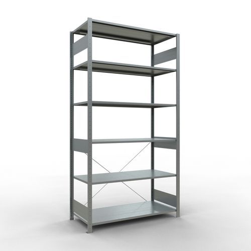 Schulte - Rayonnage Easy-Fix Départ Galvanisé - 2500x1300x600mm - Charge 1300kg - 6 Niveaux