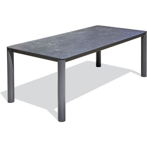 Table De Jardin Plateau Céramique-8 Places-anthracite