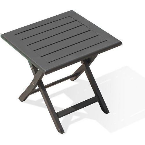 Table Basse De Jardin Pliante En Aluminium-anthracite