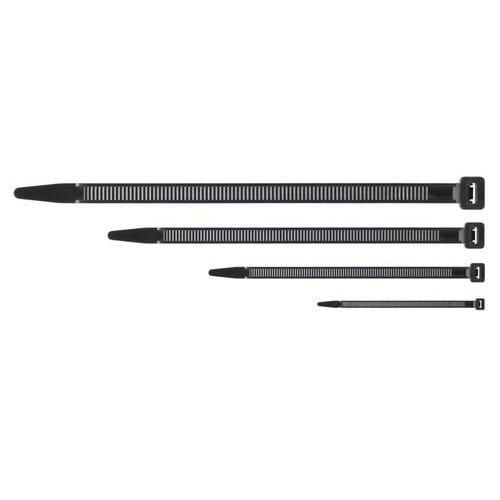 Serflex - Collier de câblage plastique Noir 12,4 x 730 mm - Polyamide résistant - Usage extérieur