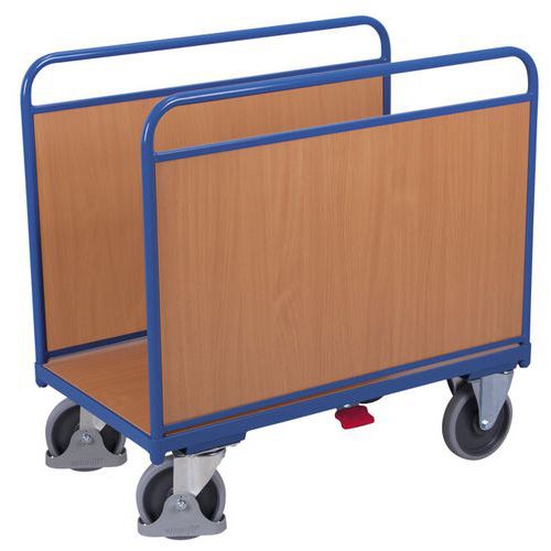 Variofit - Chariot 2 ridelles bois 1060x540mm - Capacité 500kg - Roulettes 200mm - 3 ans garantie