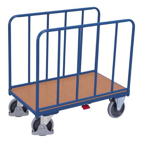 Variofit - Chariot à arceaux SW-700.203 - 500 kg - Roulettes 200 mm - Acier et Bois MDF