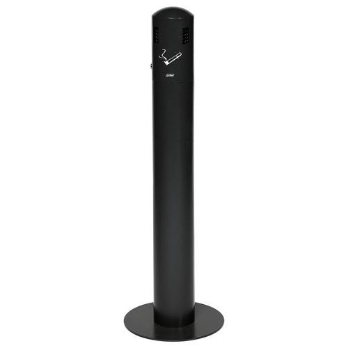 Probbax - Cendrier sur pied 12L - Gris Foncé - Hauteur 98cm - Capacité 8L - Extérieur Robuste