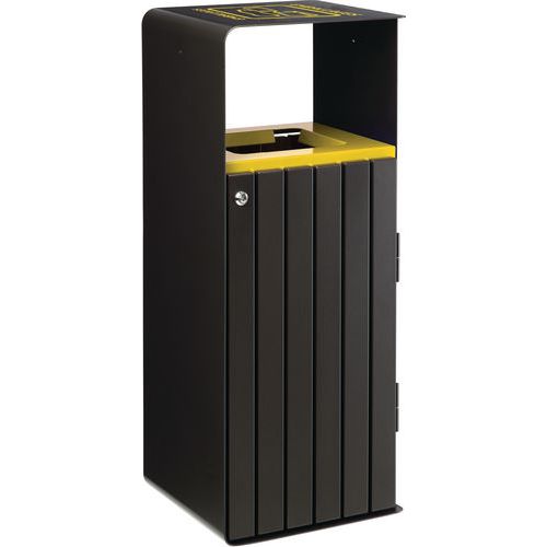 Corbeille 110l Acier Poudre Anticorrosion Tri Emballages