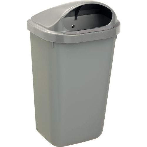 Corbeille D'extérieur 50l Plastique Xerios Green Gris