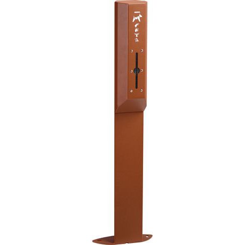 Distributeur De Sacs Sans Serrure Sur Pied Effet Corten