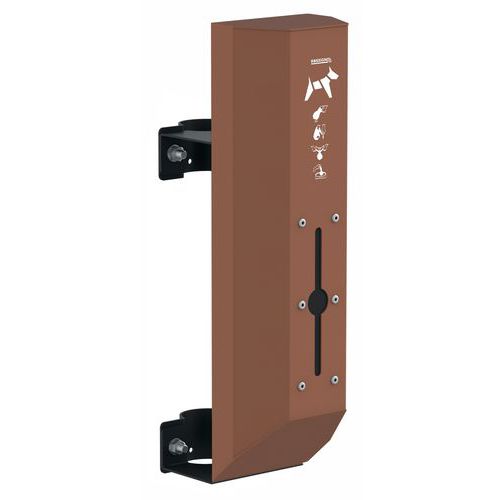 Distributeur De Sacs Sans Serrure Pour Poteau Effet Corten