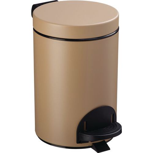 Poubelle Pour Sanitaire à Pédale 3l Beige Gris