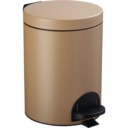 Poubelle Pour Sanitaire à Pédale 5l Beige Gris