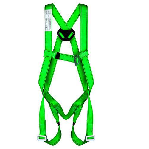 Ponsa - Harnais de sécurité ECOSAFEX 2 - Taille L Vert - 1 point d'attache - Polyester - Norme EN 361