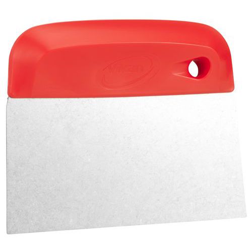 Lot de 5 - Racloir Coupe Pâte Acier - 146mm - Rouge