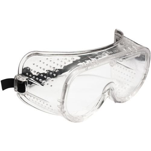 Lunettes masque de protection industriel - Transparent - Polycarbonate - Norme EN 166 - Vinyle