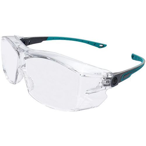 Surlunette réglable Noir - Antirayures, antibuée, légère et confortable - Polycarbonate CE