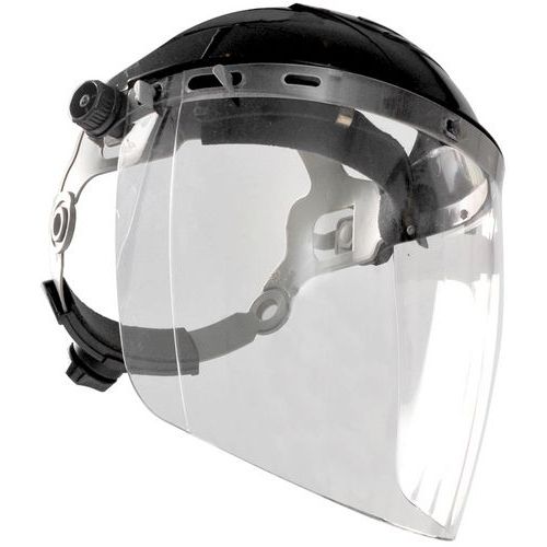 Serre-tête pour écran facial polycarbonate Noir - Norme EN 166 - Protection CE