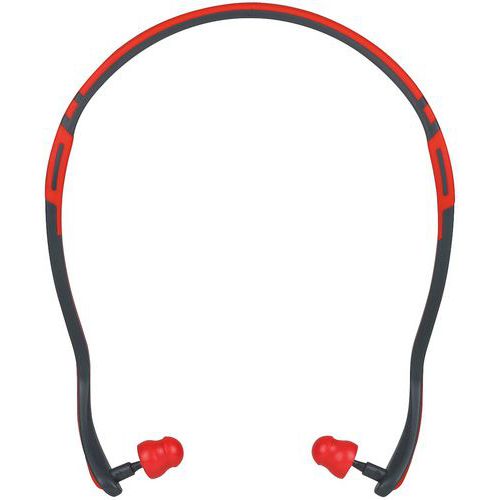 Arceau antibruit - Protection auditive 32 dB - Polyuréthane - Rouge/Gris - Conforme CE